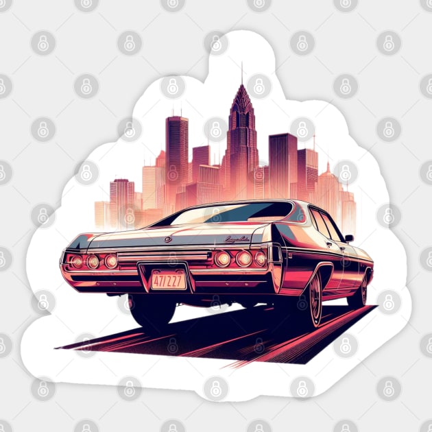 70s Chevrolet Impala Sticker by VintageCarsShop